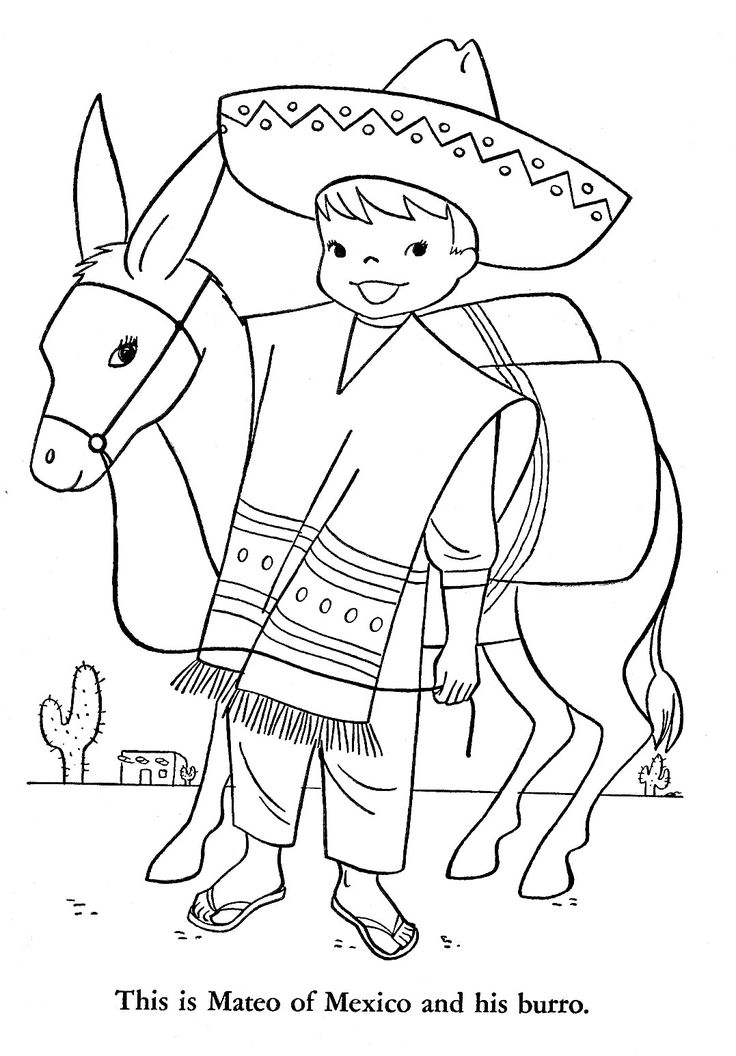 30 Vibrant Mexico Coloring Pages Printable 21