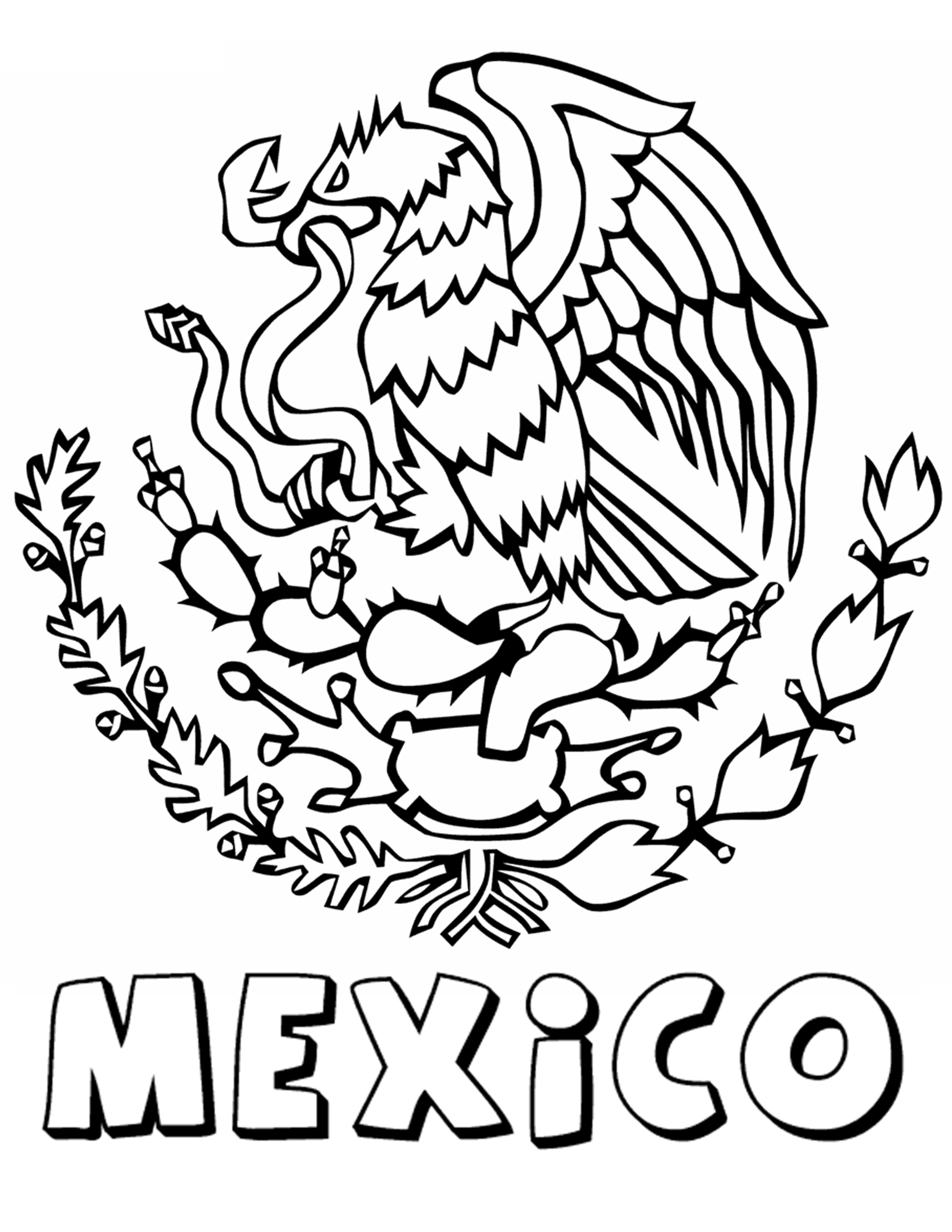 30 Vibrant Mexico Coloring Pages Printable 9