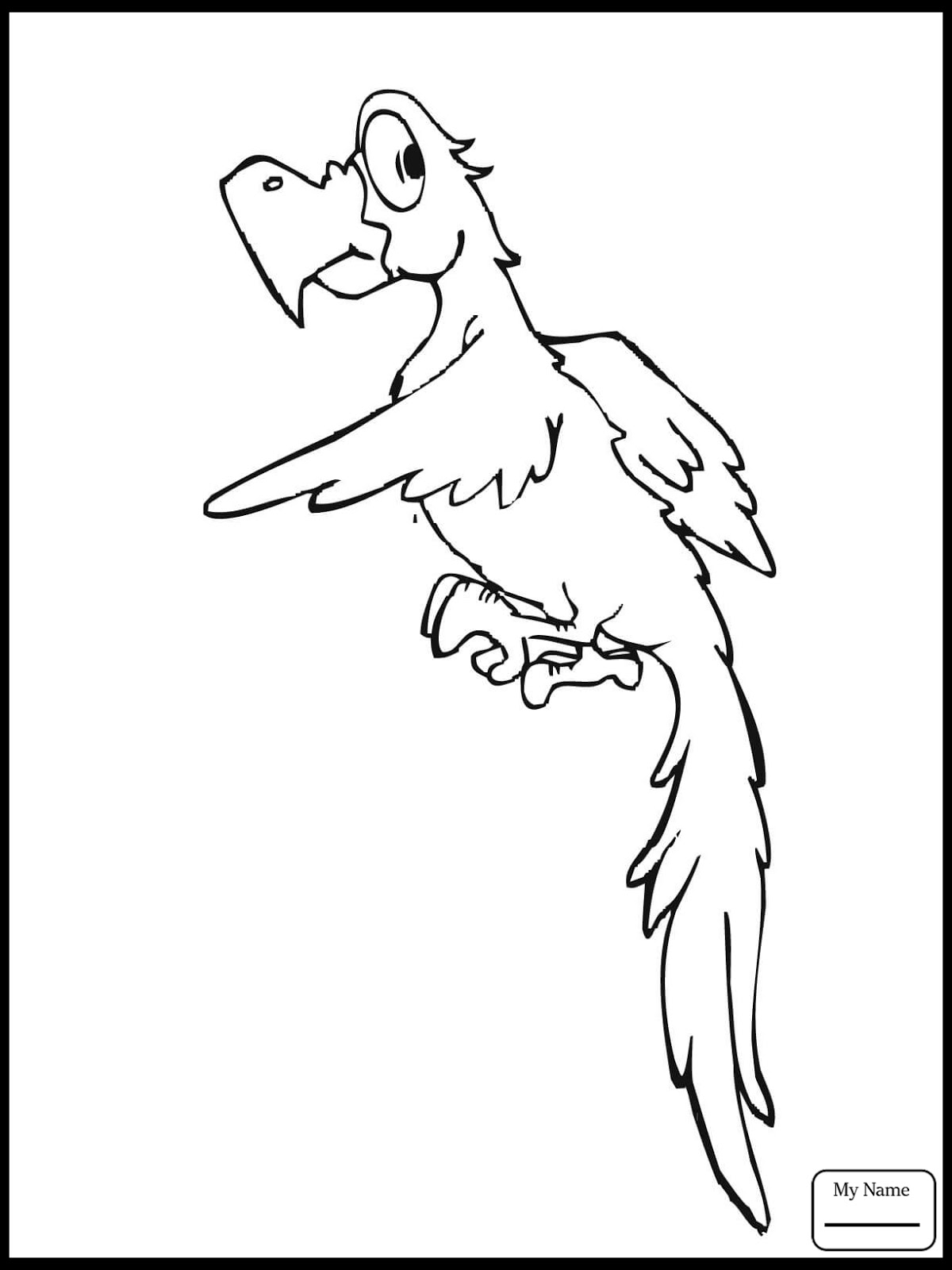 31 Charming Parakeet Coloring Pages Printable 15