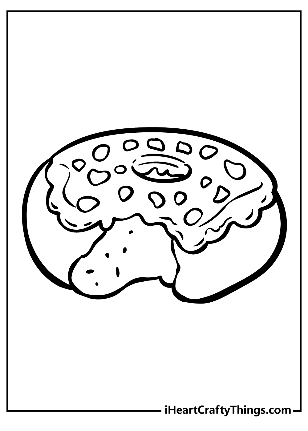 31 Donut Coloring Pages Printable 19