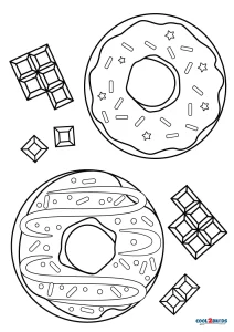 31 Donut Coloring Pages Printable 25