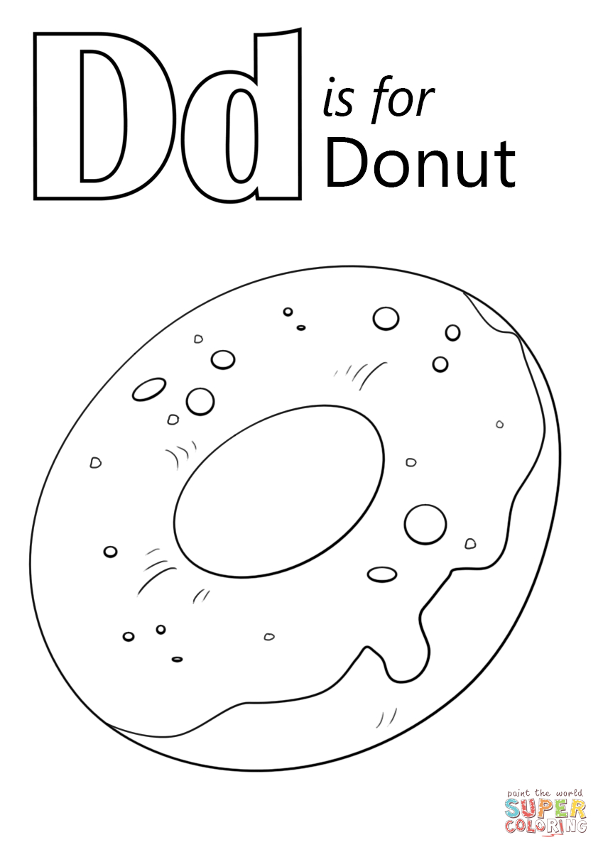 31 Donut Coloring Pages Printable 34