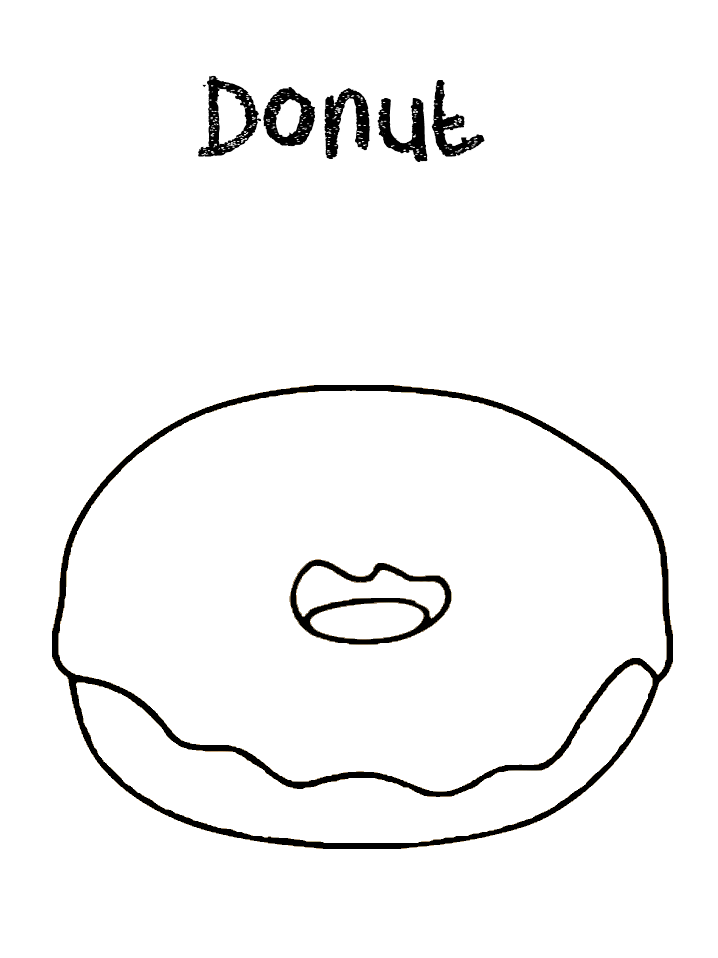 31 Donut Coloring Pages Printable 35