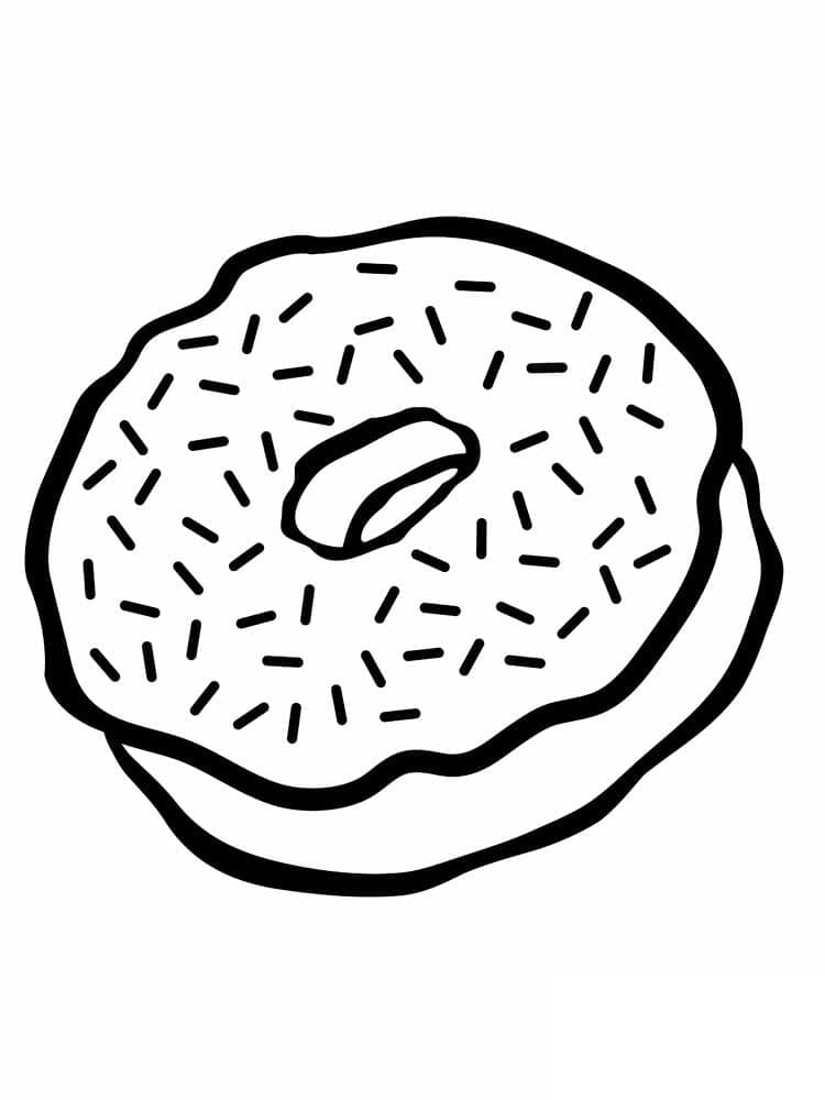 31 Donut Coloring Pages Printable 7