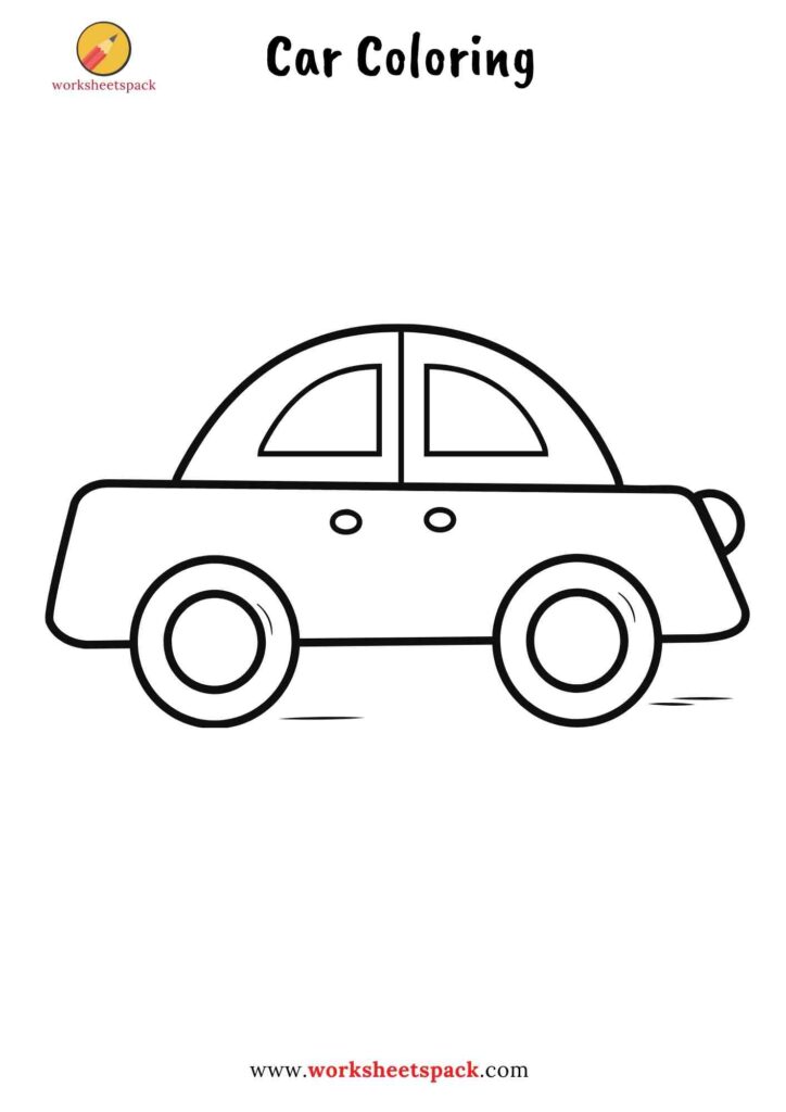 31 Easy Car Coloring Pages Printable 24