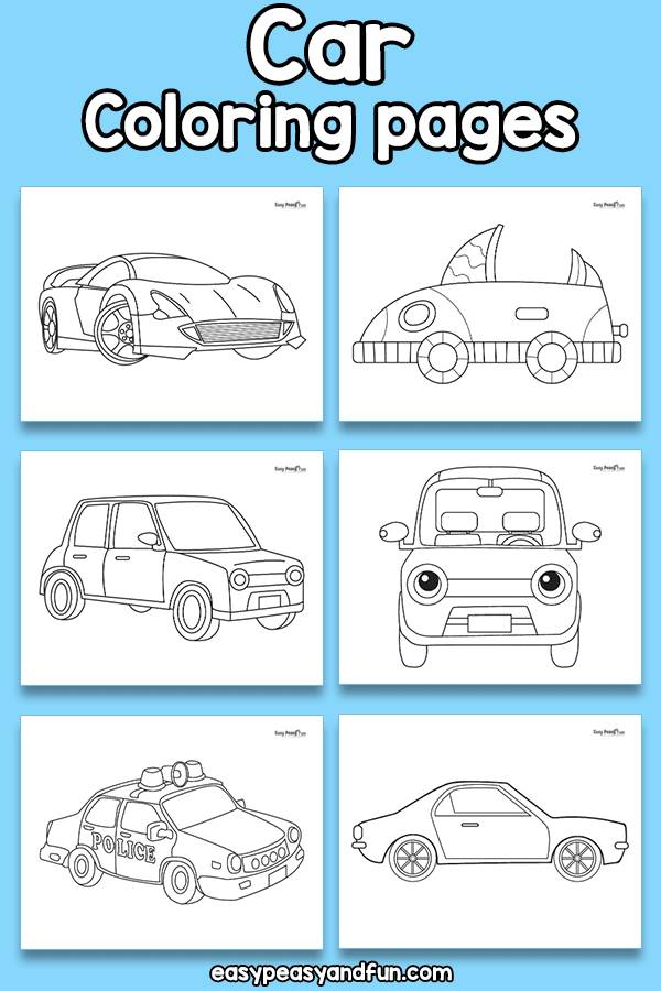 31 Easy Car Coloring Pages Printable 3