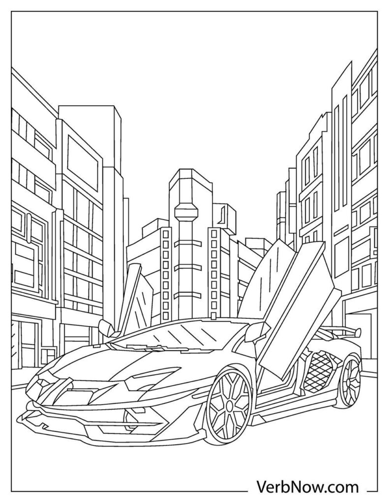 31 Easy Car Coloring Pages Printable 35