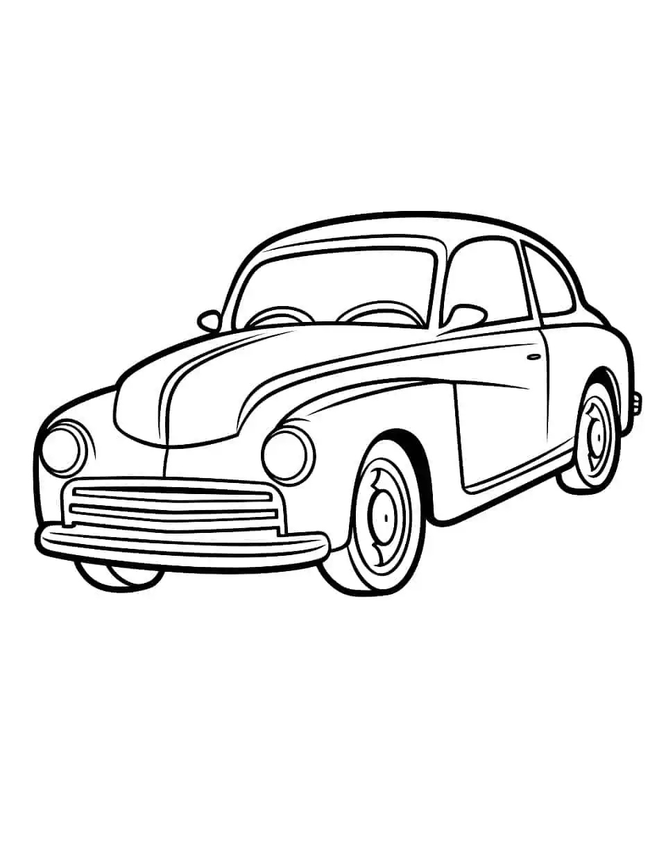 31 Easy Car Coloring Pages Printable 4