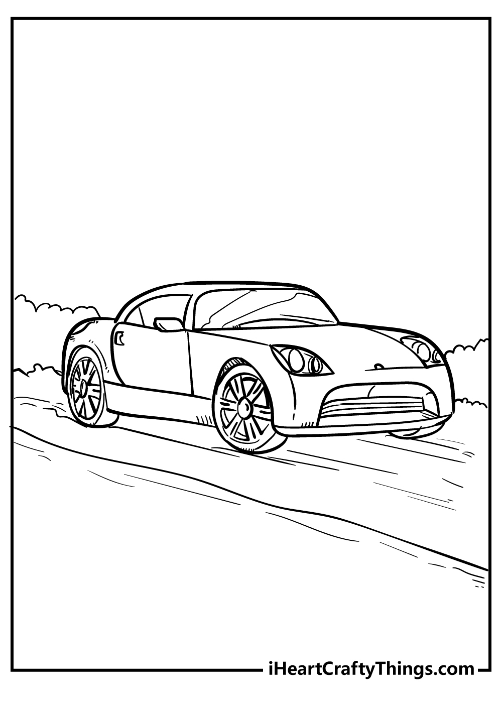 31 Easy Car Coloring Pages Printable 6