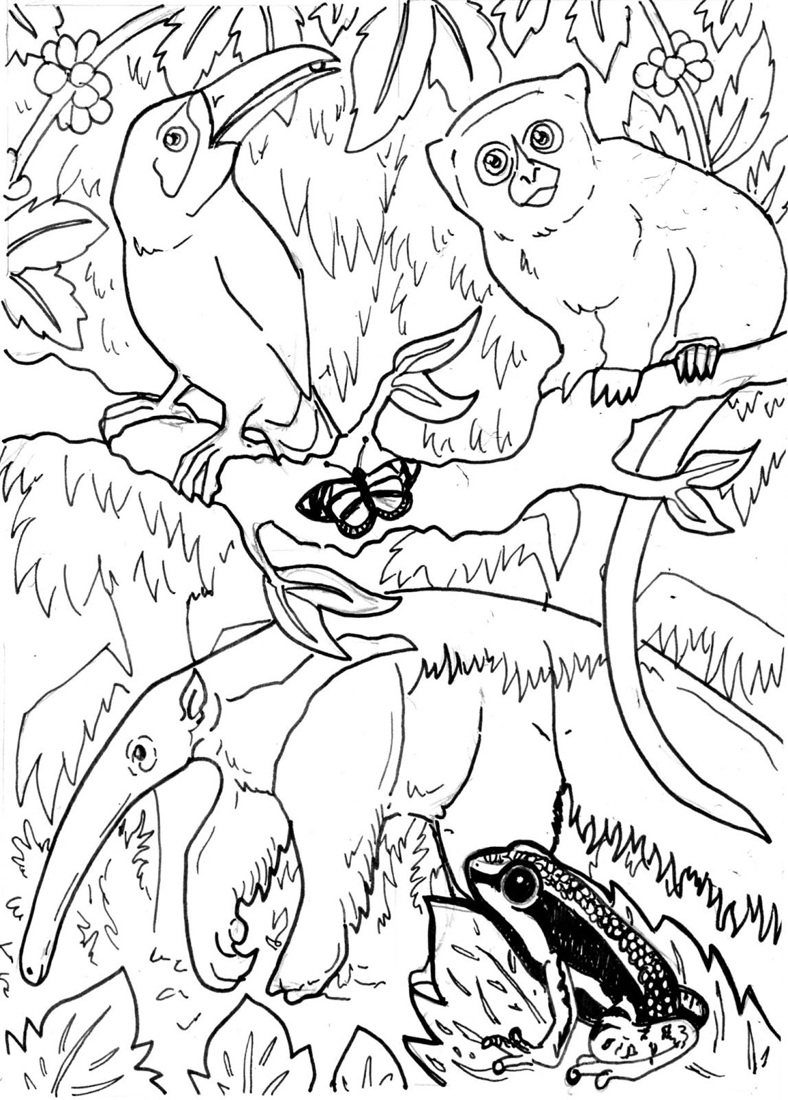 31 Enchanting Forest Coloring Pages Printable 10