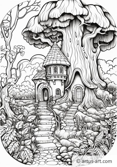 31 Enchanting Forest Coloring Pages Printable 26