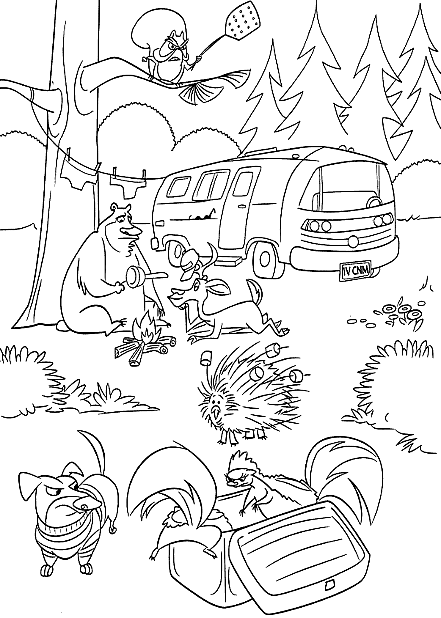 31 Enchanting Forest Coloring Pages Printable 30