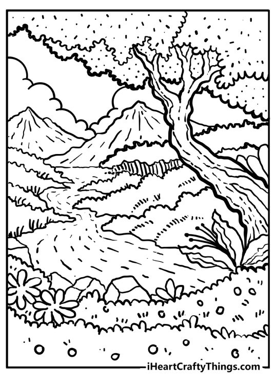 31 Enchanting Forest Coloring Pages Printable 34