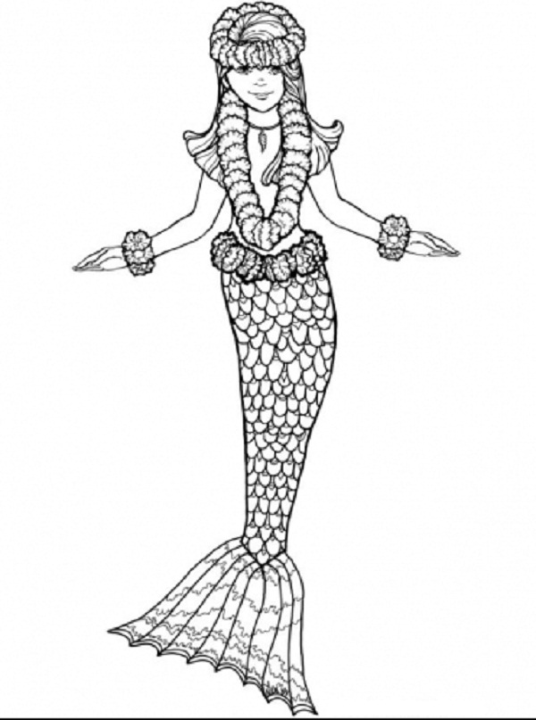 31 Fun Mermaid Coloring Pages Kids Printable 12