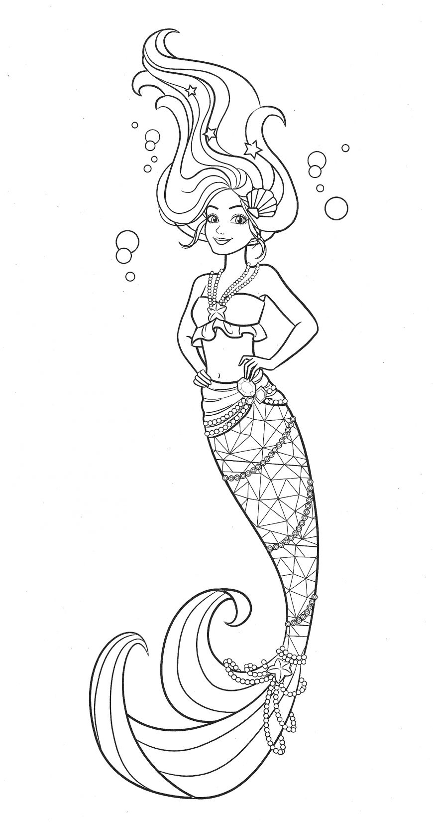 31 Fun Mermaid Coloring Pages Kids Printable 15