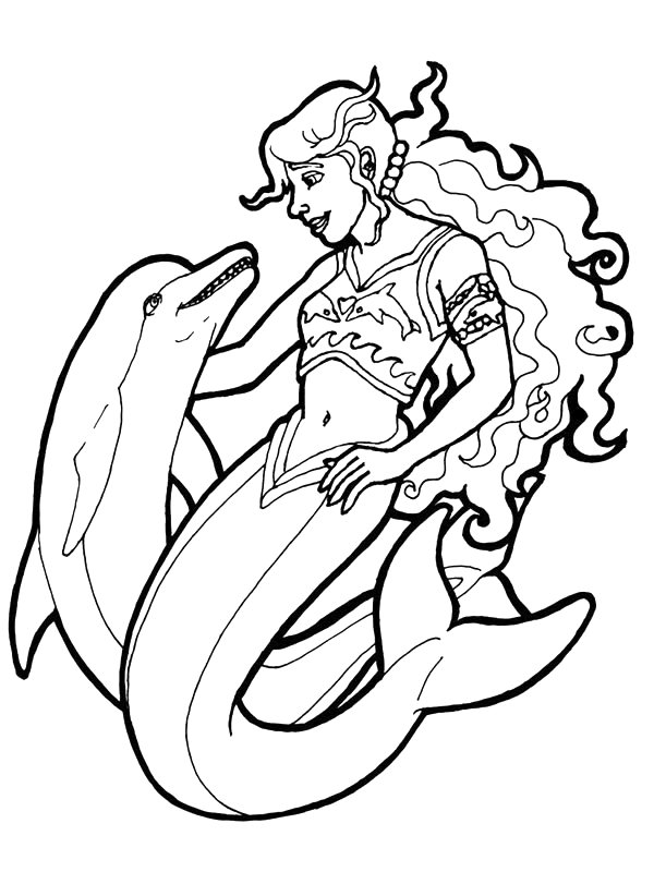 31 Fun Mermaid Coloring Pages Kids Printable 17