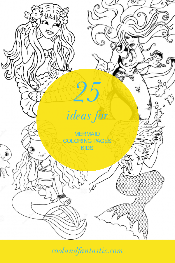 31 Fun Mermaid Coloring Pages Kids Printable 21