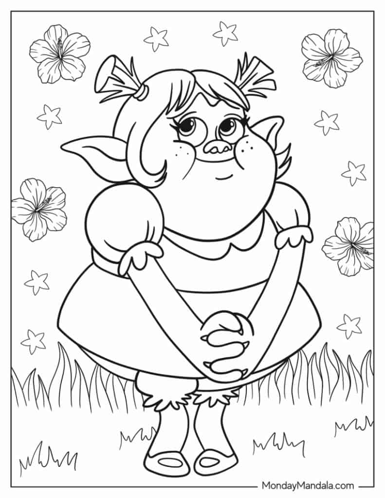 31 Giant Trolls Coloring Pages Printable 11