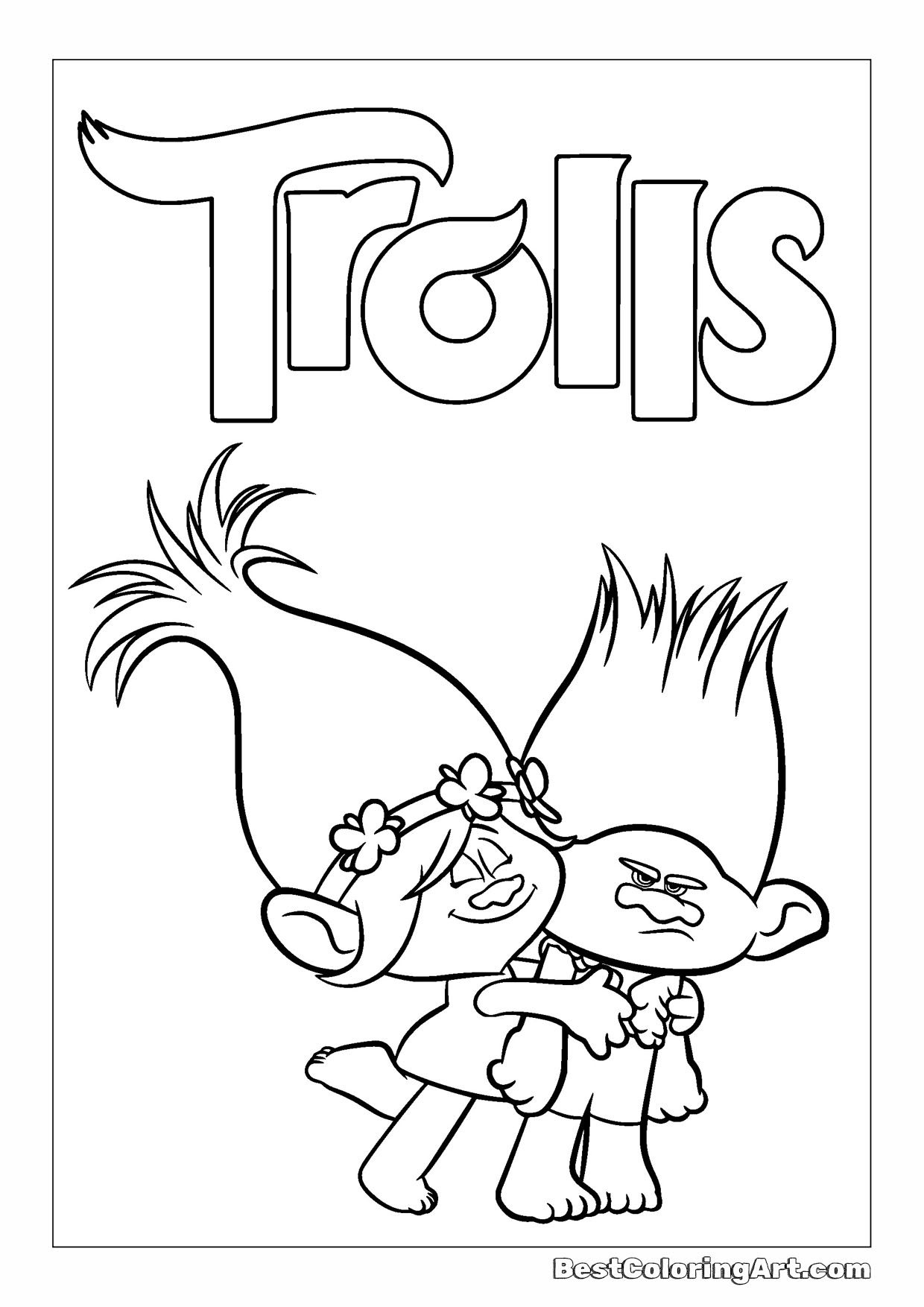 31 Giant Trolls Coloring Pages Printable 18