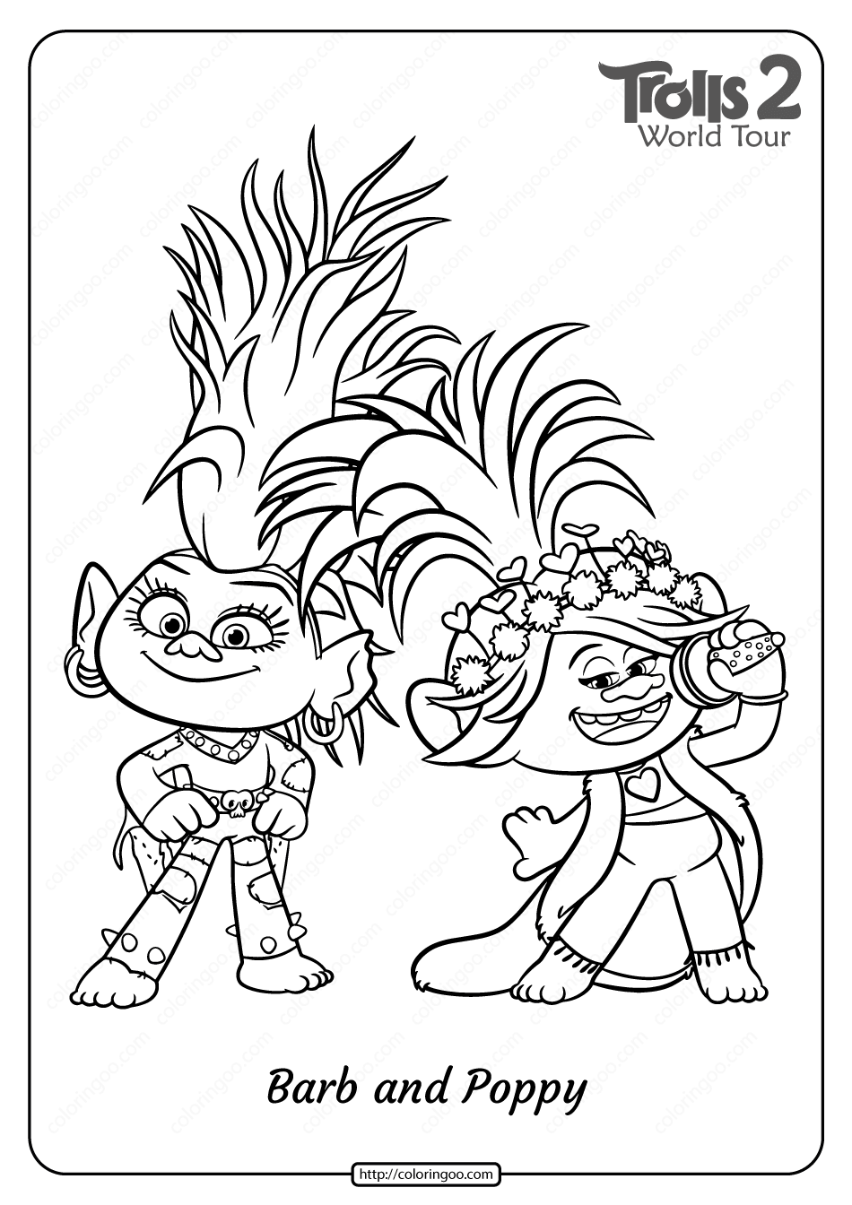 31 Giant Trolls Coloring Pages Printable 2