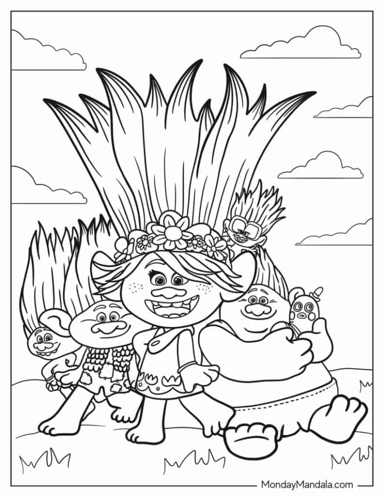 31 Giant Trolls Coloring Pages Printable 23