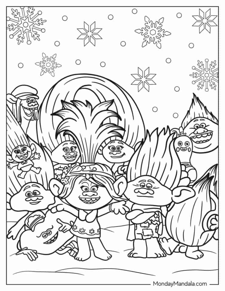 31 Giant Trolls Coloring Pages Printable 25