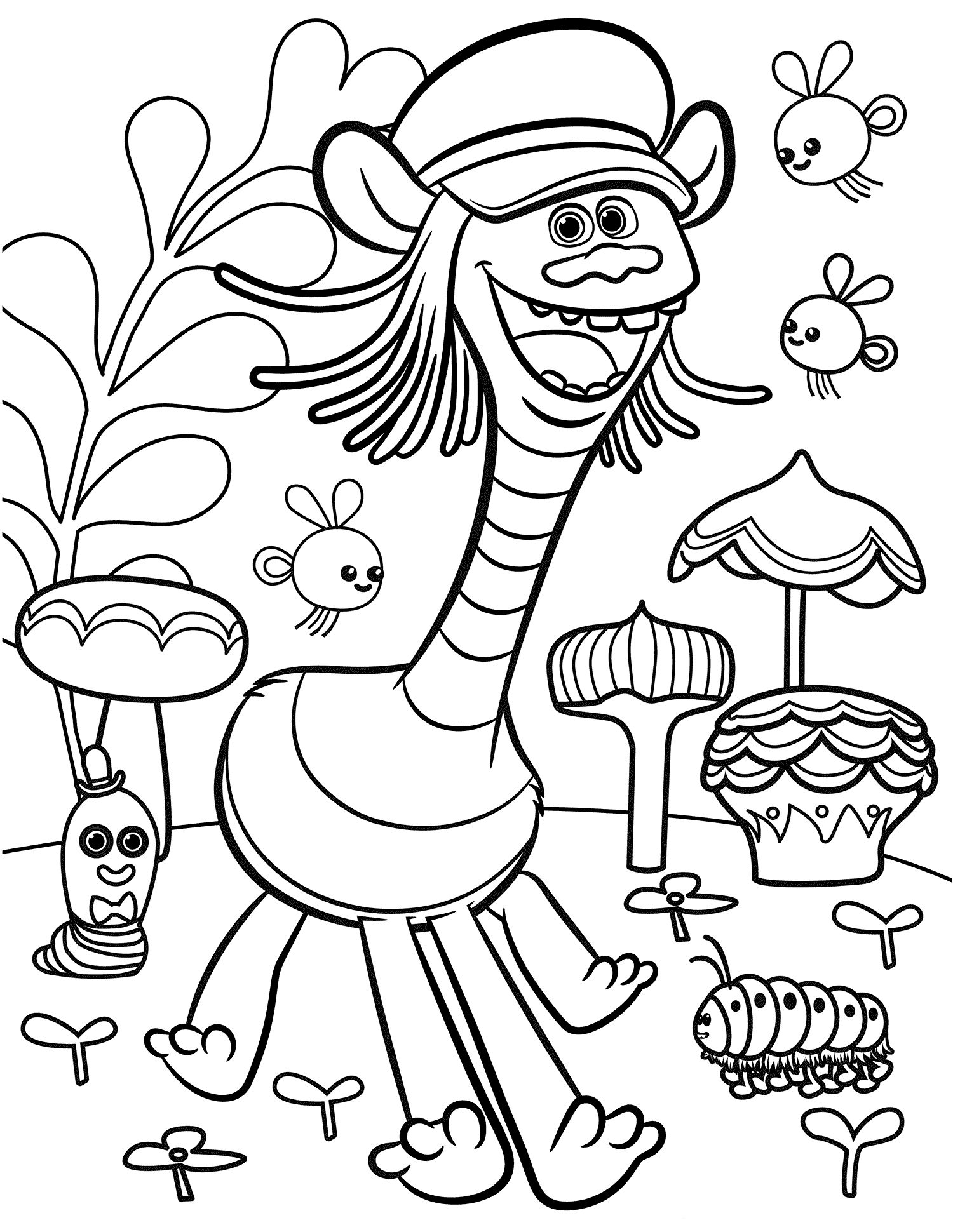 31 Giant Trolls Coloring Pages Printable 3