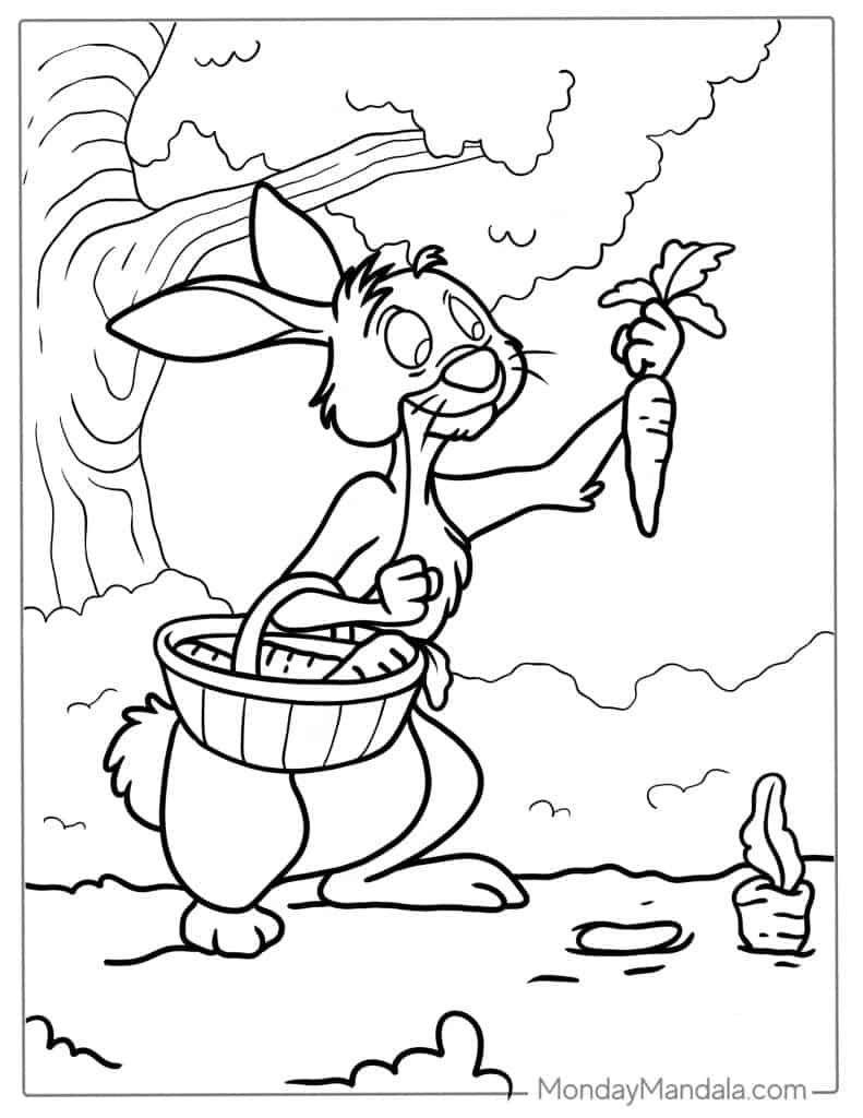 31 Rabbit Coloring Pages To Print Printable 15