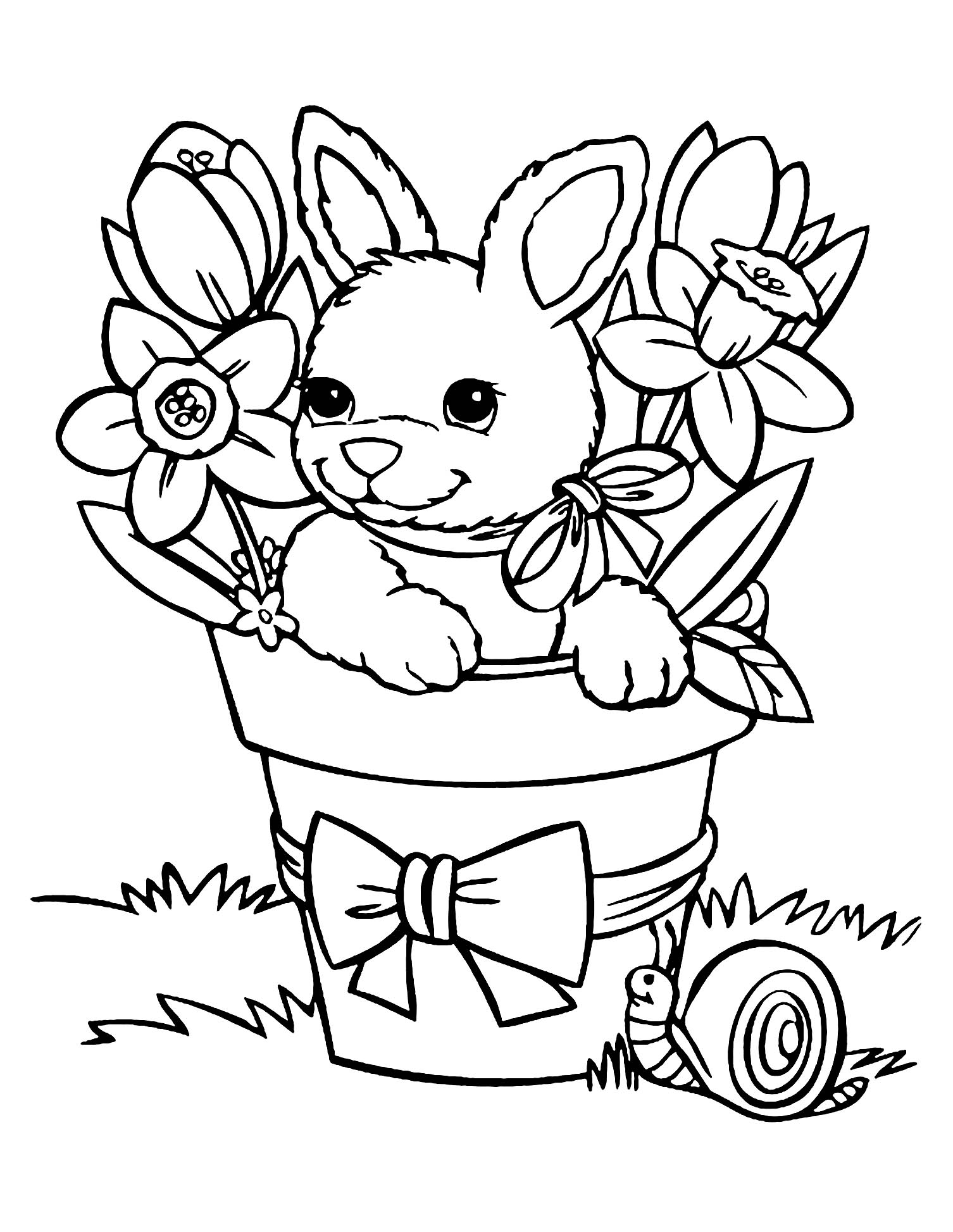 31 Rabbit Coloring Pages To Print Printable 2