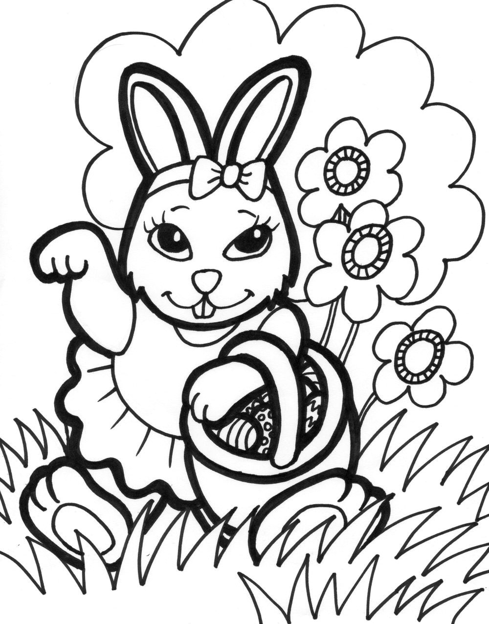 31 Rabbit Coloring Pages To Print Printable 21