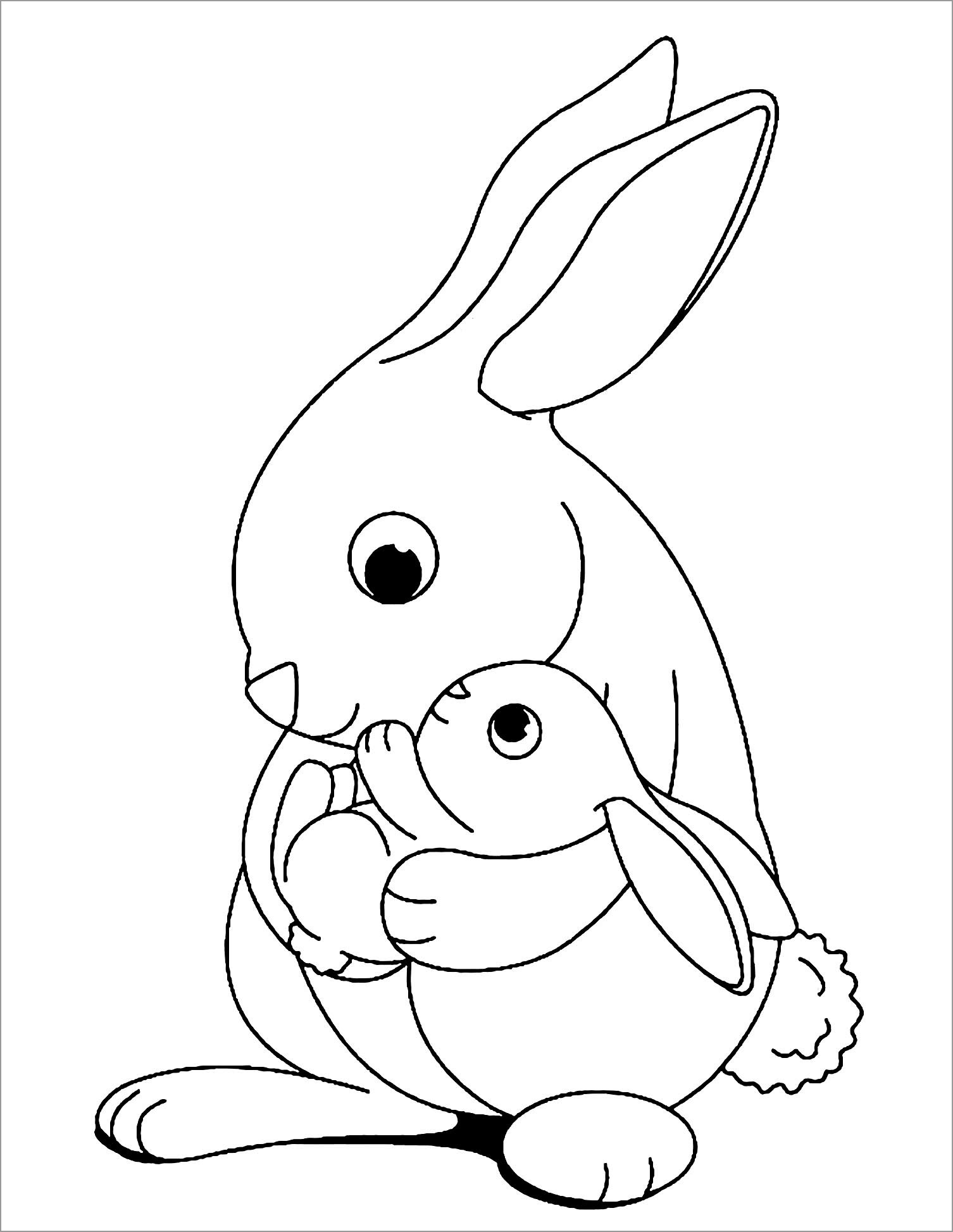 31 Rabbit Coloring Pages To Print Printable 25