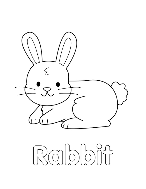 31 Rabbit Coloring Pages To Print Printable 7