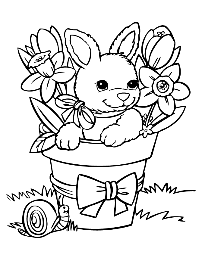 31 Rabbit Coloring Pages To Print Printable 8