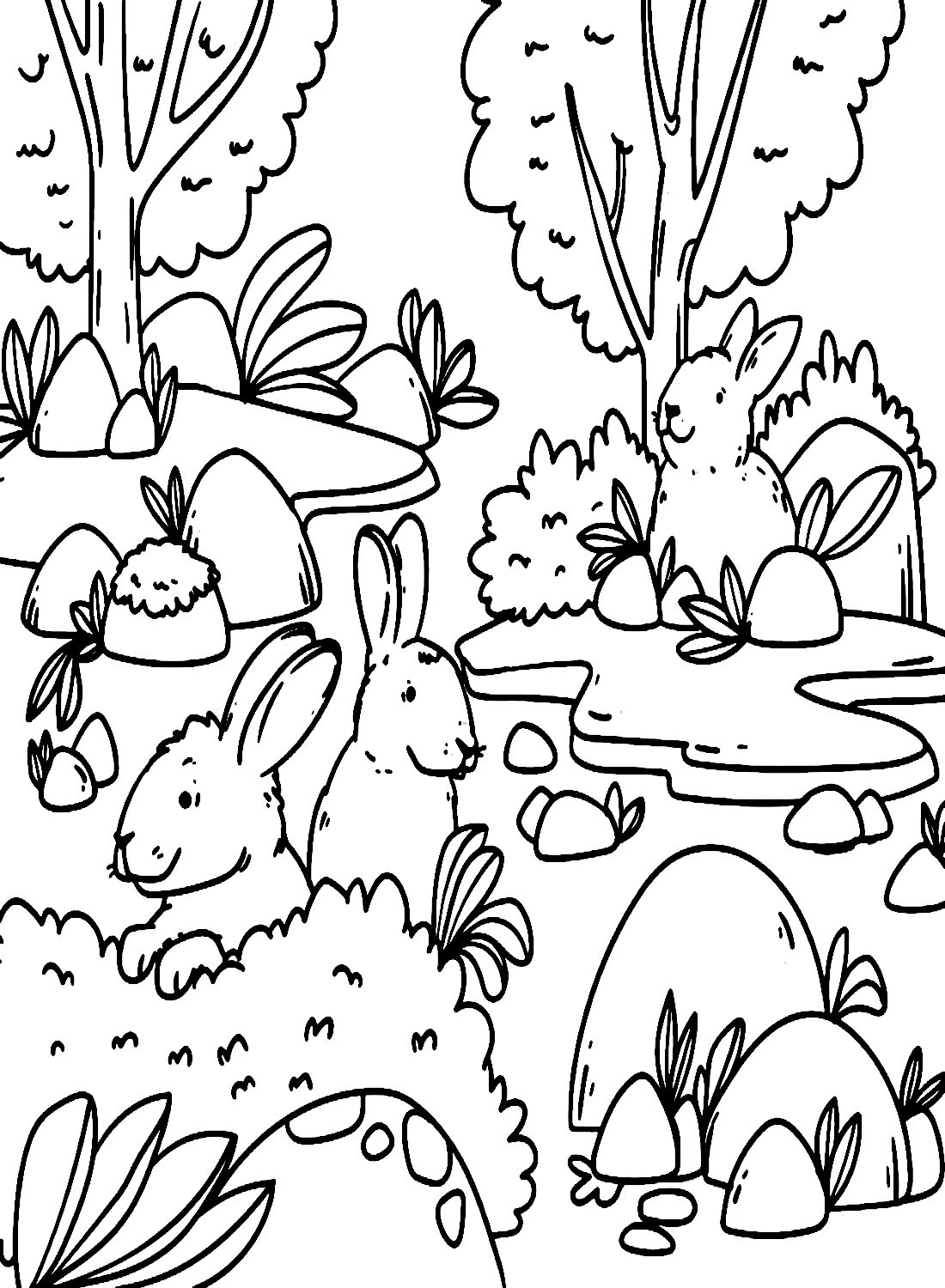 31 Rabbit Coloring Pages To Print Printable 9