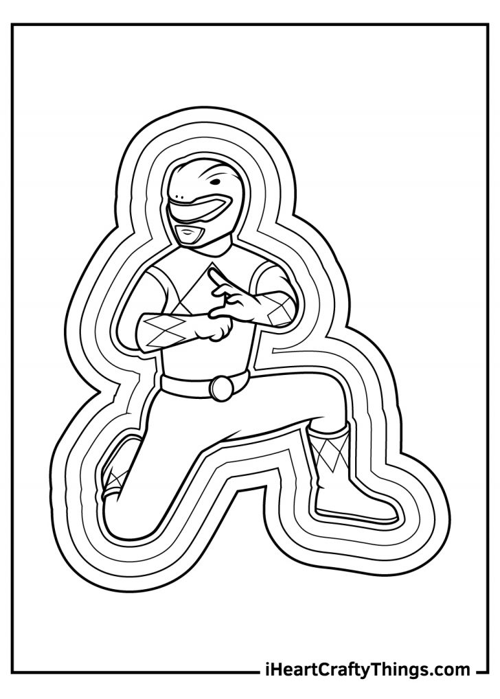 32 Action-Packed Power Rangers Coloring Pages Printable 13