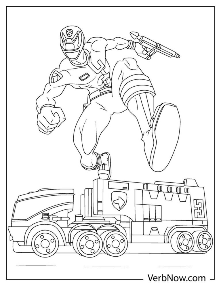 32 Action-Packed Power Rangers Coloring Pages Printable 15