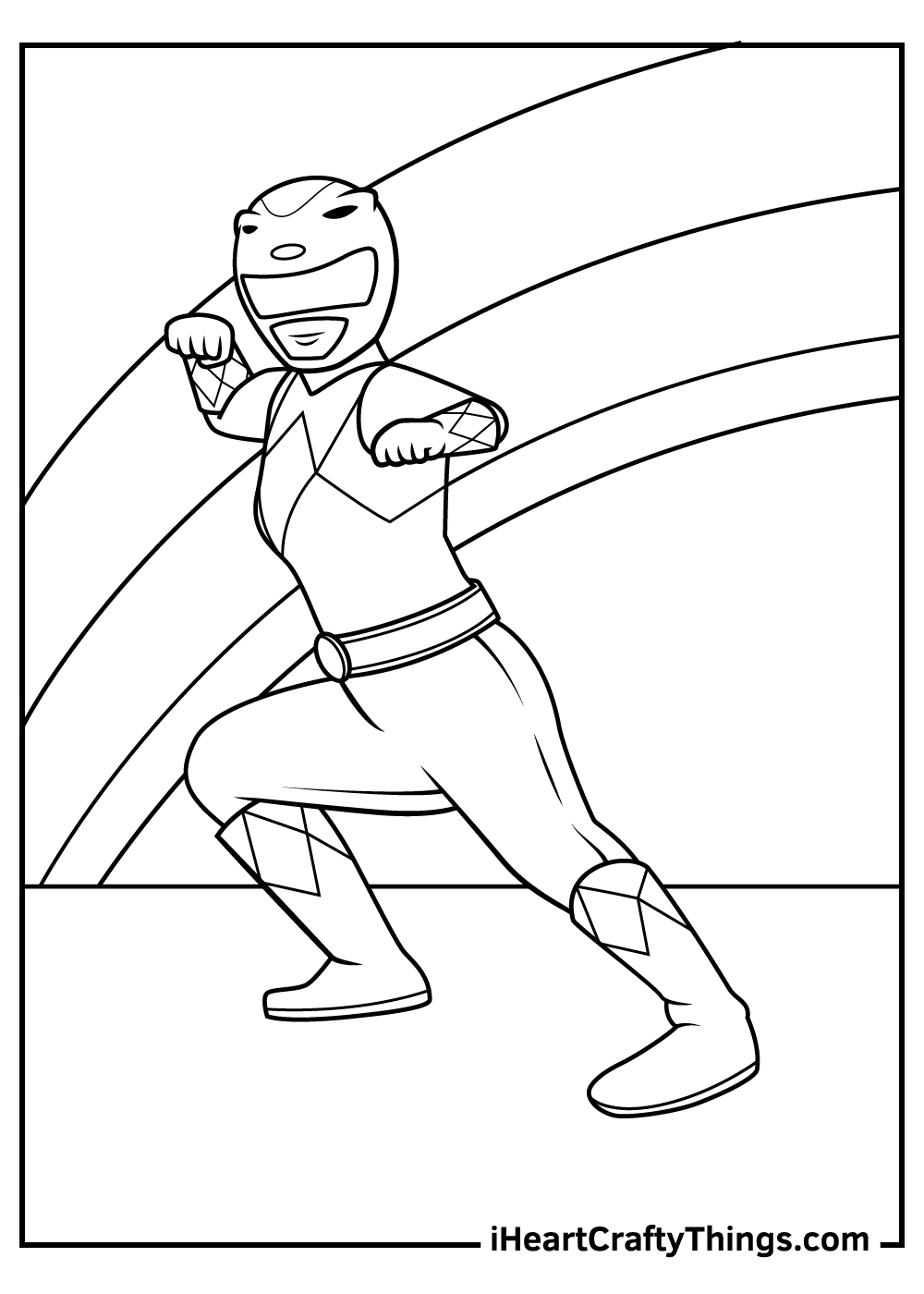 32 Action-Packed Power Rangers Coloring Pages Printable 20