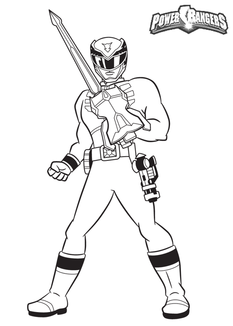 32 Action-Packed Power Rangers Coloring Pages Printable 22