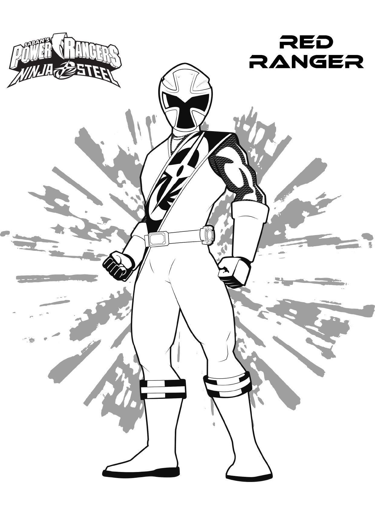 32 Action-Packed Power Rangers Coloring Pages Printable 23