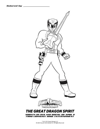 32 Action-Packed Power Rangers Coloring Pages Printable 34