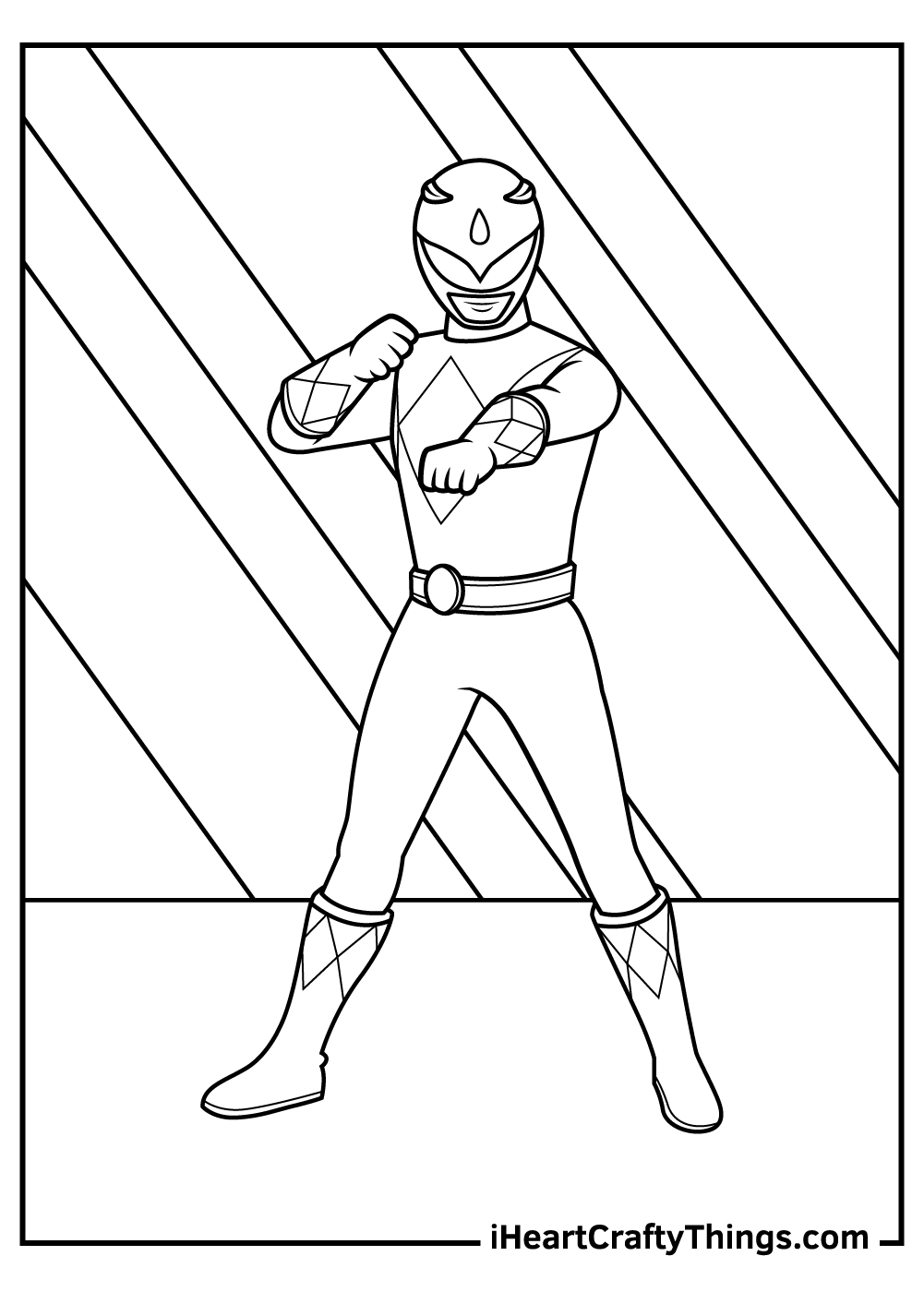 32 Action-Packed Power Rangers Coloring Pages Printable 6