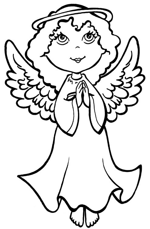 32 Angelic Angels Coloring Pages Printable 11