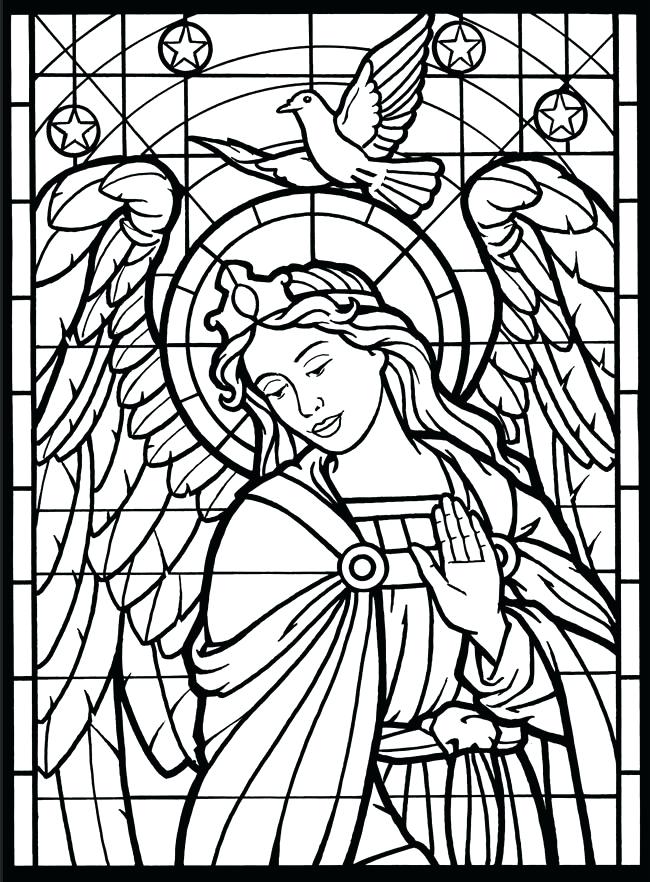 32 Angelic Angels Coloring Pages Printable 15