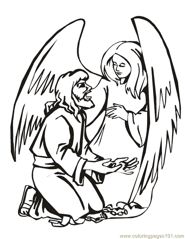 32 Angelic Angels Coloring Pages Printable 19