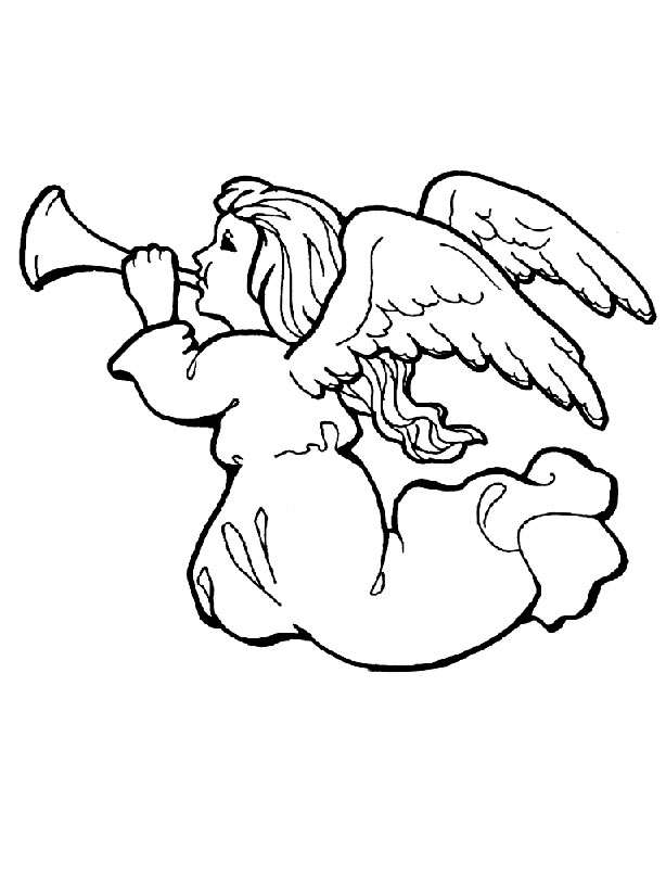 32 Angelic Angels Coloring Pages Printable 22