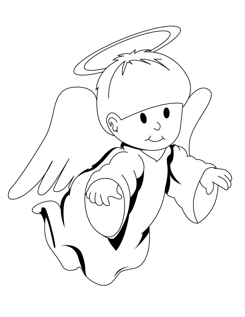 32 Angelic Angels Coloring Pages Printable 29