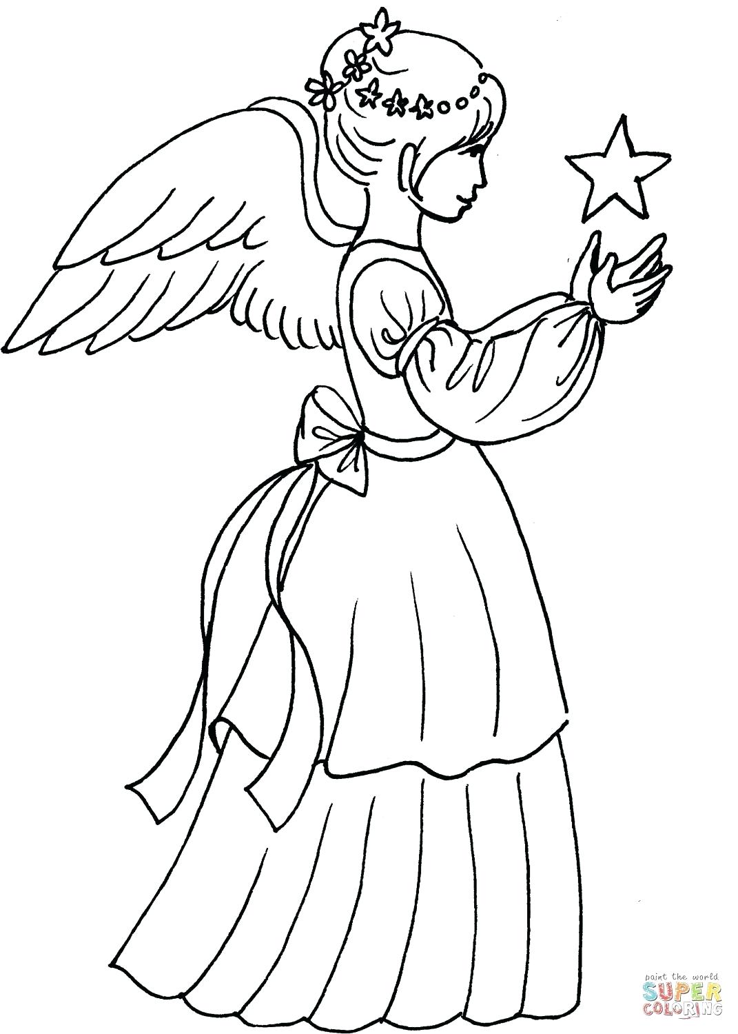 32 Angelic Angels Coloring Pages Printable 30