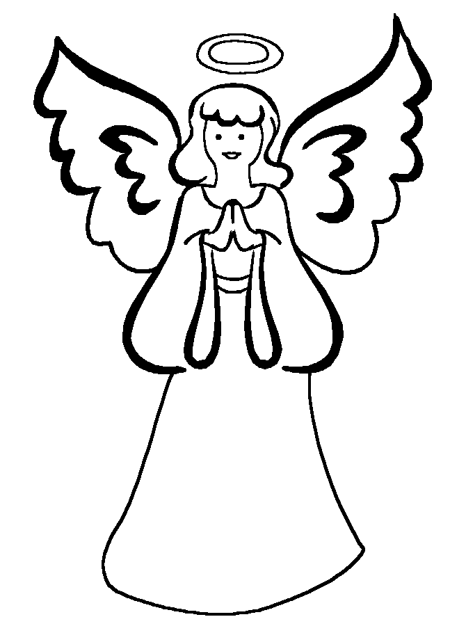 32 Angelic Angels Coloring Pages Printable 6