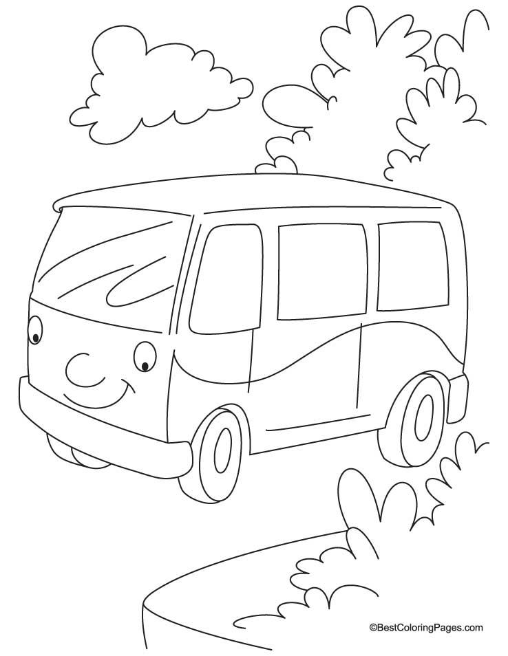 32 Classic Ford Van Coloring Pages Printable 1