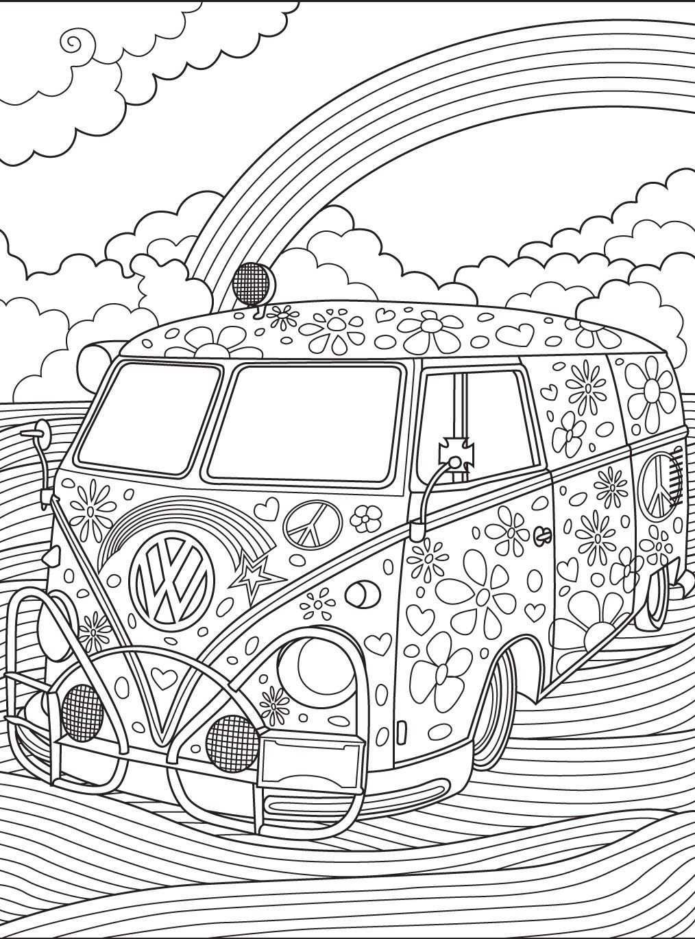 32 Classic Ford Van Coloring Pages Printable 8